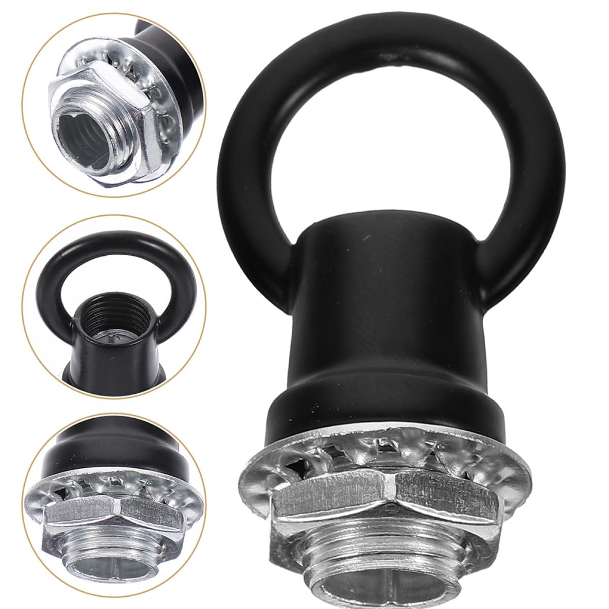 Garneck Crochet Design Fermé en Alliage de Zinc de Luminaire M10 Suspendre Forte Capacité de Charge Lot de 5 Pièces pour Décorations et Plafonds Hauts