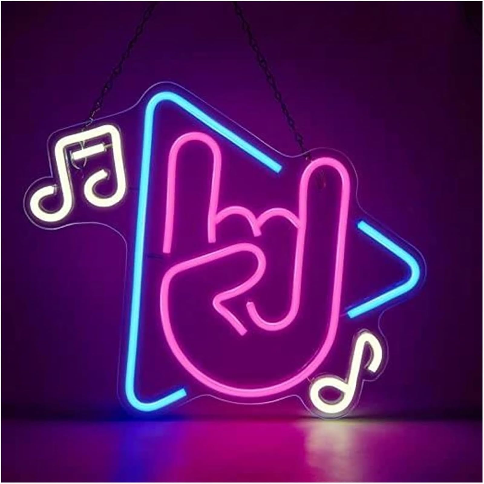 Zynther Neon lamp Colorful Letters Interior Lighting Neon Sign Recording Studio DJ Vinyl Record Wall Decor