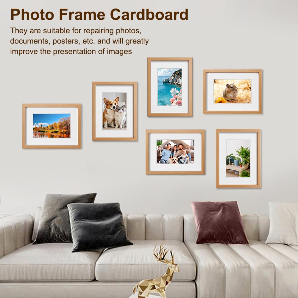 FARYODI 12 Pezzi Passepartout Dimensioni Esterne 21 * 29,6 cm, Passepartout 1mm di Spessore, per Foto in Formato 13 * 18 cm, Presentazione & Protezione, per Foto, Immagini, Stampe d’Arte, Cartoline