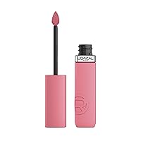 Vista 20 de L’Oréal Paris Infallible Matte Resistance - Labial líquido, hasta 16 horas de duración, tono Fairytale Ending 100, 0.16 onzas líquidas
