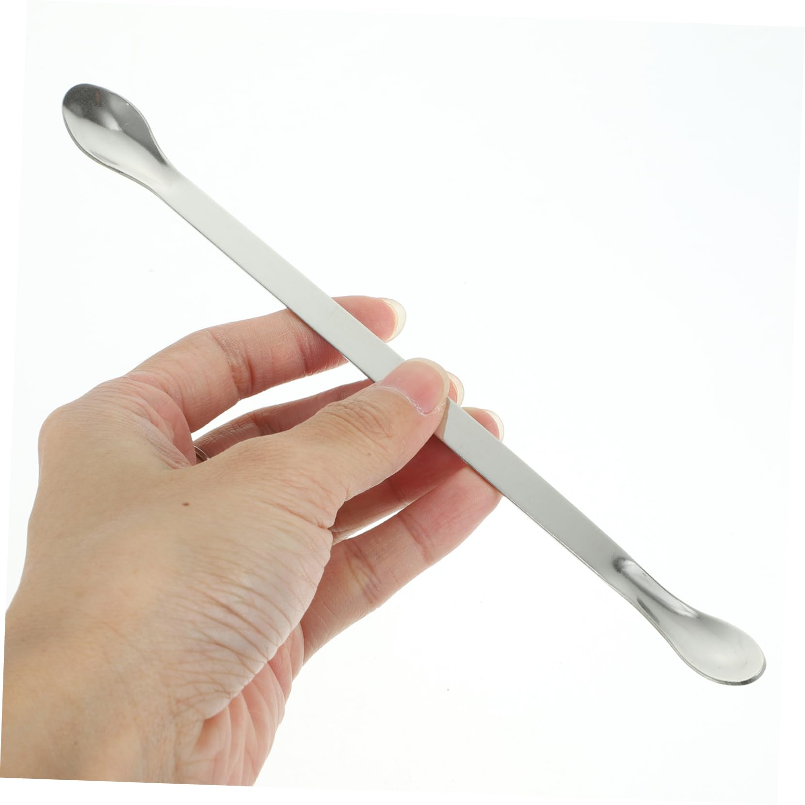 HOMOCONO Stainless Steel Weighing Spoons Double-Head for Sampling Mixing Suitable for Laboratory Kitchen
