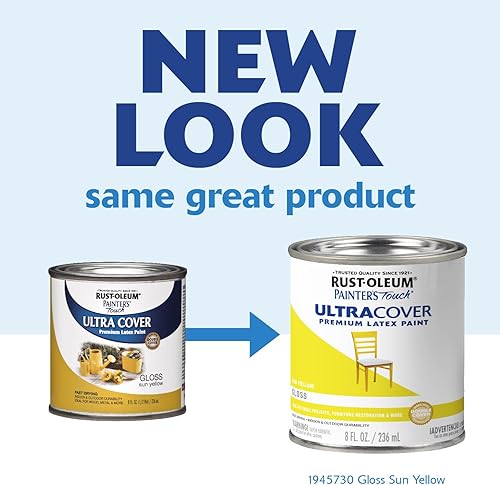 Miniatura 10 de Rust-Oleum 1922502-2PK Painter's Touch - Pintura de látex, cuarto de galón, azul marino brillante, paquete de 2