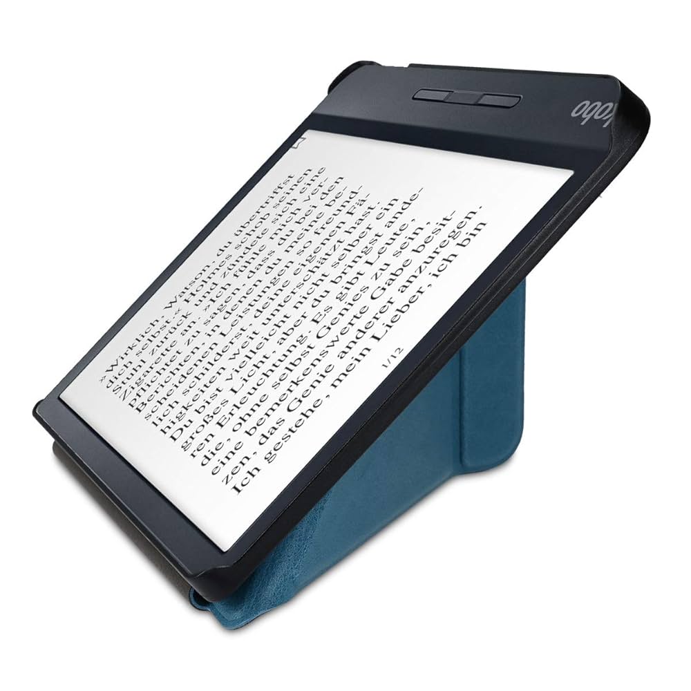 Amazon.com: kwmobile Origami Case Compatible with Kobo Libra