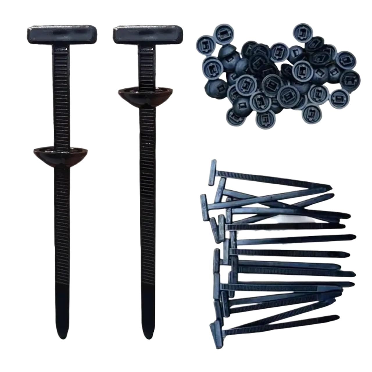 Yangshe One Color 1000Pcs Nylon Cable Tie Buckle Self-Locking Universal Cord Organizer Black