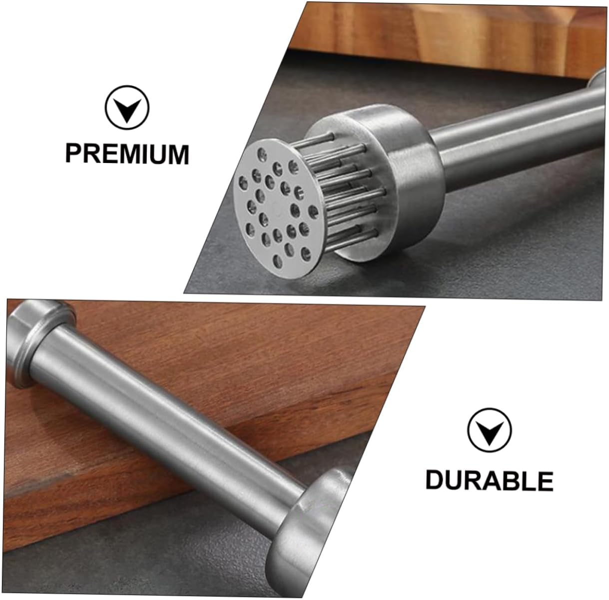 SOLUSTRE Stainless Steel Meat Tenderizer Hammer Meat Mallet Tool Machine for Kitchen