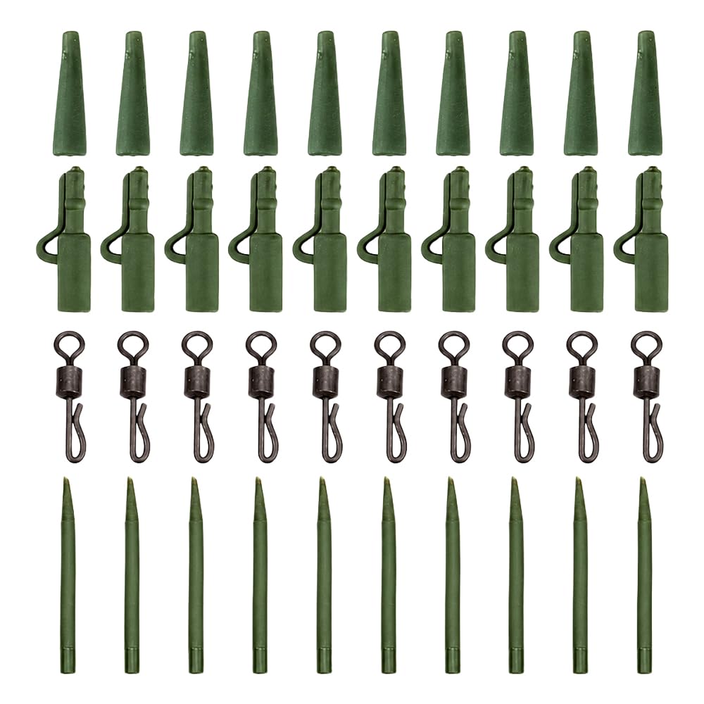 40 Pcs Carp Fishing Tackle Set, Coarse Angling Kit for Bank Sessions