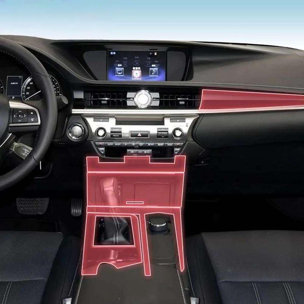 Car Interior Gearbox Panel TPU Protective, for Lexus ES 2016-2017 Film Screen Scratch Stickers