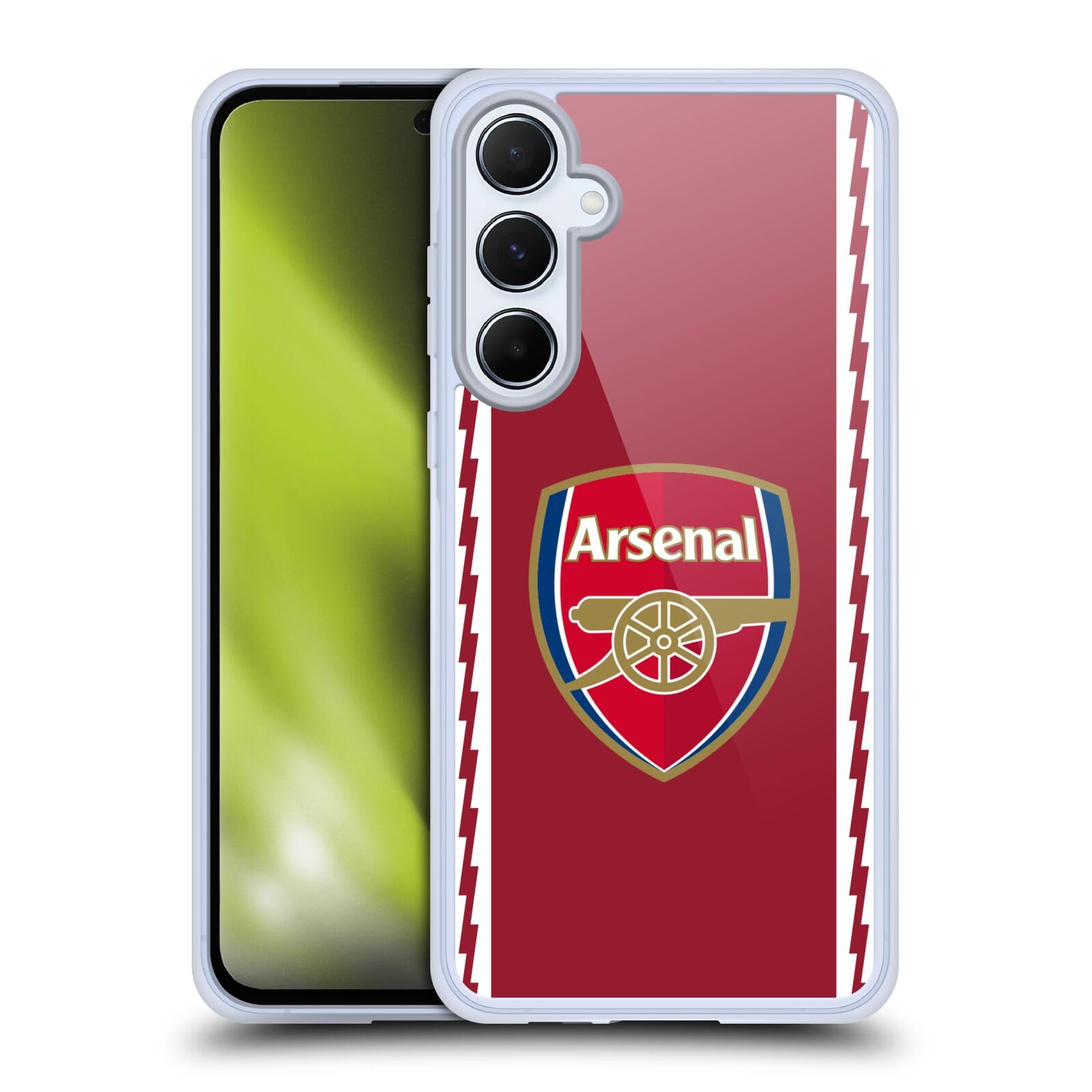 Head Case Designs Officially Licensed Arsenal FC Home 2022/23 Crest Kit Gel Case [Military Grade Protection] Compatible With Samsung Galaxy A55 5G — image 1