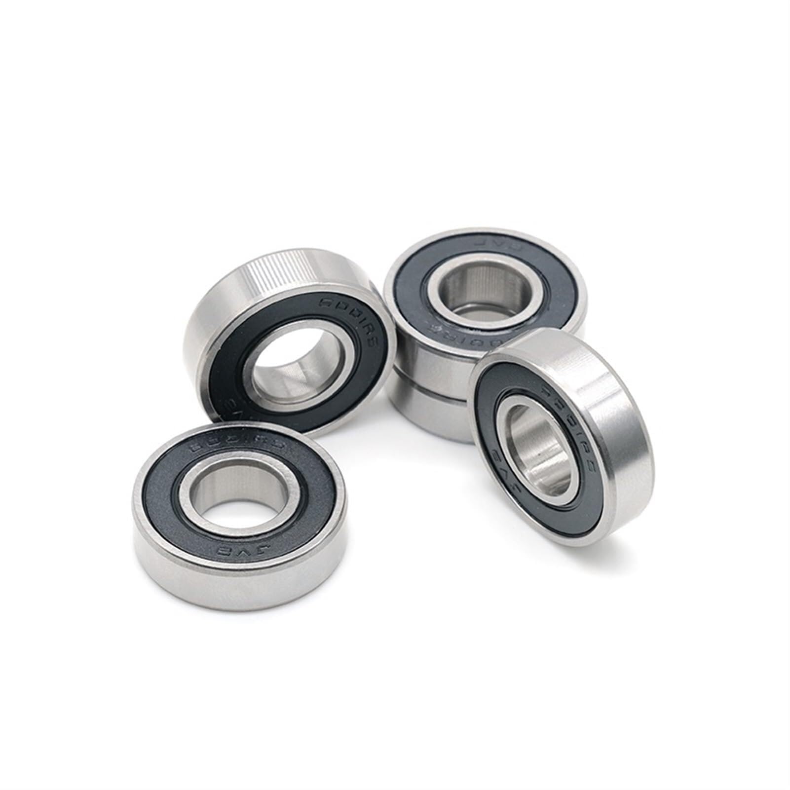 Industrial Shaft Bearings, 6001-2RS Bearing ABEC-7 (10PCS) 12x28x8 mm Sealed Deep Groove 6001 2RS Ball Bearings 6001RS 180101 RS