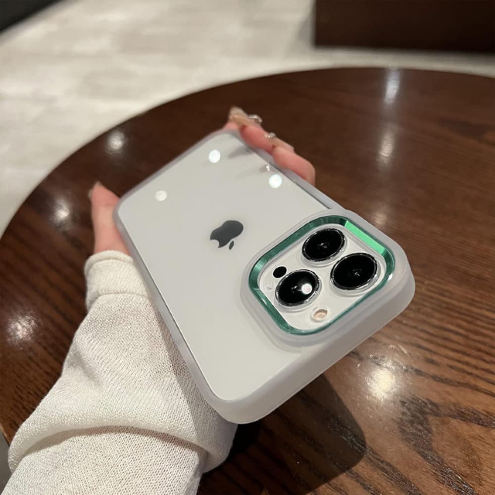 Coque silicone souple iPhone 12 Pro Max avec protection objectif métal et dos transparent - 7