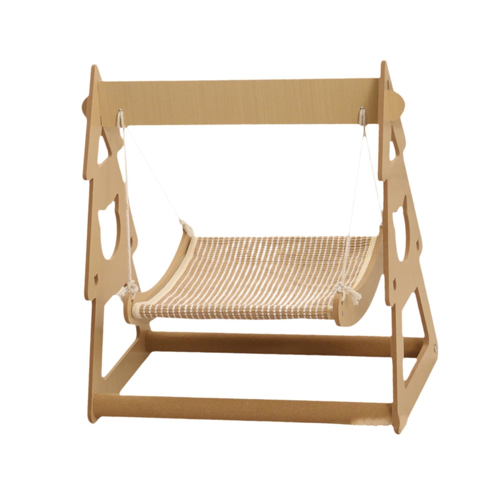 Lit pour animaux deux étages avec hamac bois respirant démontable rapidement 52cm