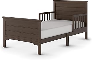 Child Craft Woodland Flat Top Toddler Bed for Kids with Guard Rails, Low to Ground Design, Made of Pinewood, Featuring Clean Lines to Match Any DÃ©cor (Brushed Truffle)