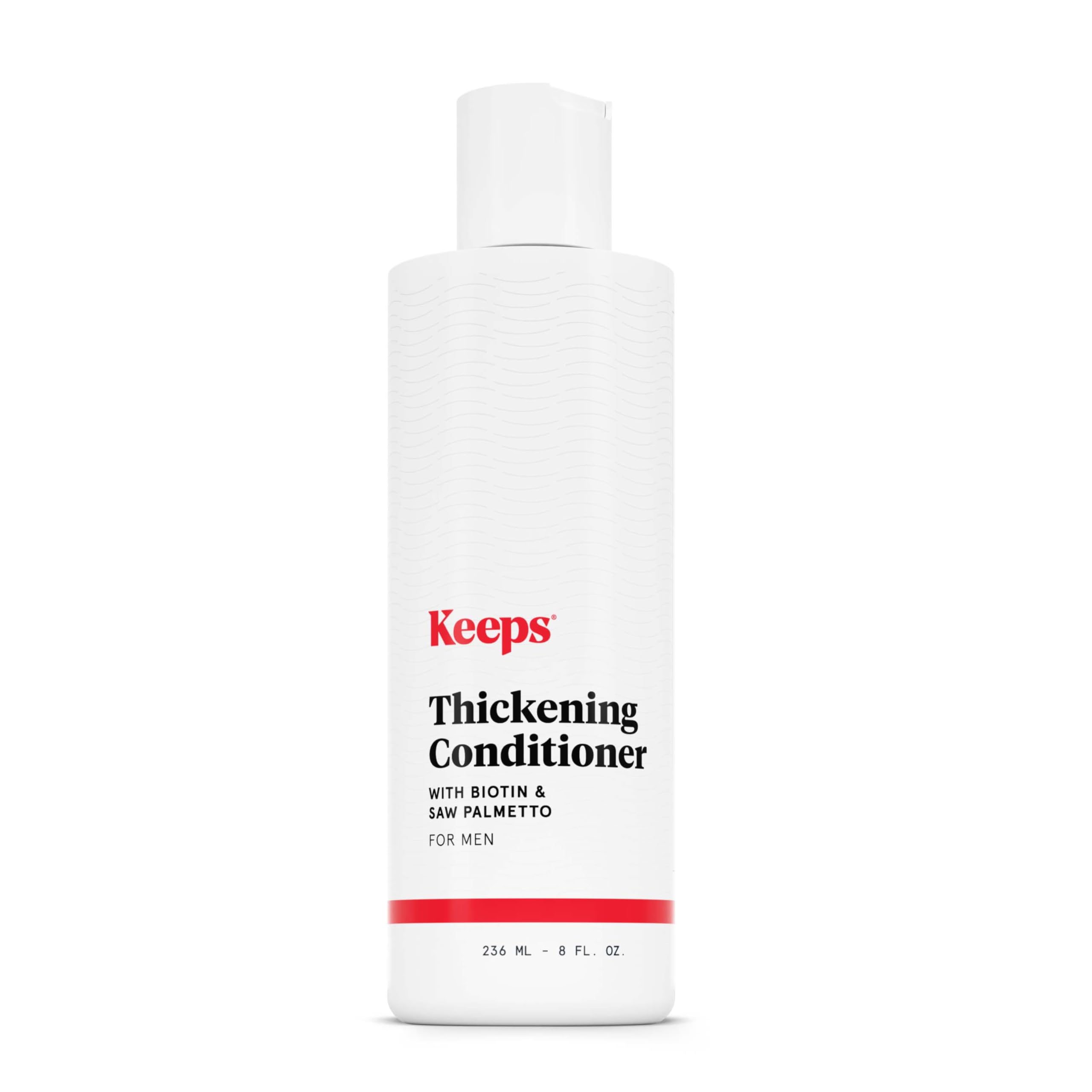 Keeps Thickening Conditioner for Men - Anti-Thinning Hair Care with Biotin, Caffeine & Saw Palmetto - Color Safe Men's Volumizing Conditioner - DHT-Blocker - for Fuller, Thicker Looking Hair - 8 Oz
