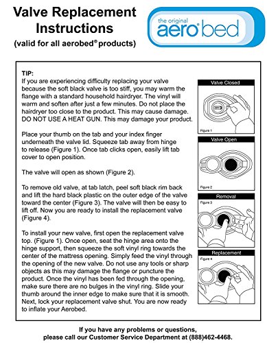 Válvula de liberação de ar AeroBed para camas de bomba recarregáveis da Aero