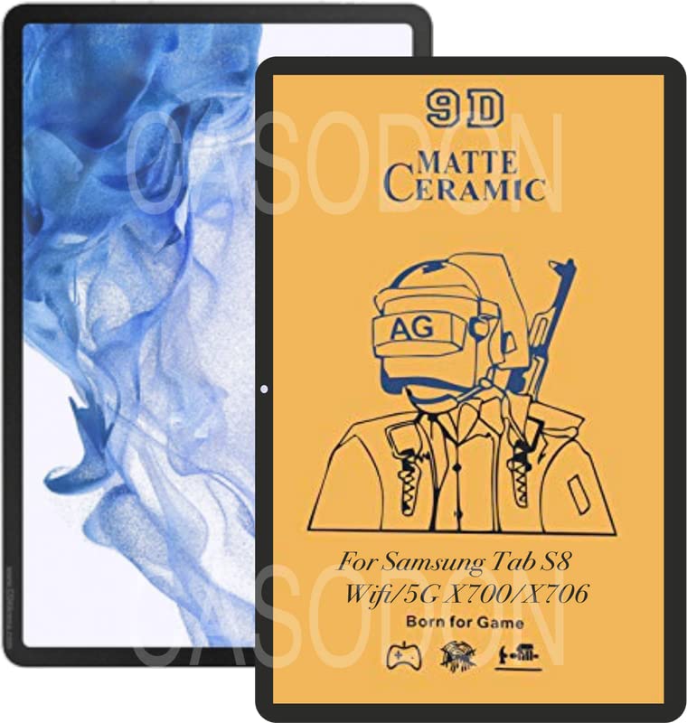 Casodon Premium Matte Finish Screen Protector forSamsung Galaxy Tab S8 X700/X706 11 inch with Easy Installation Kit (Black) (B09S9R97PF) Amazon Price History, Amazon Price Tracker
