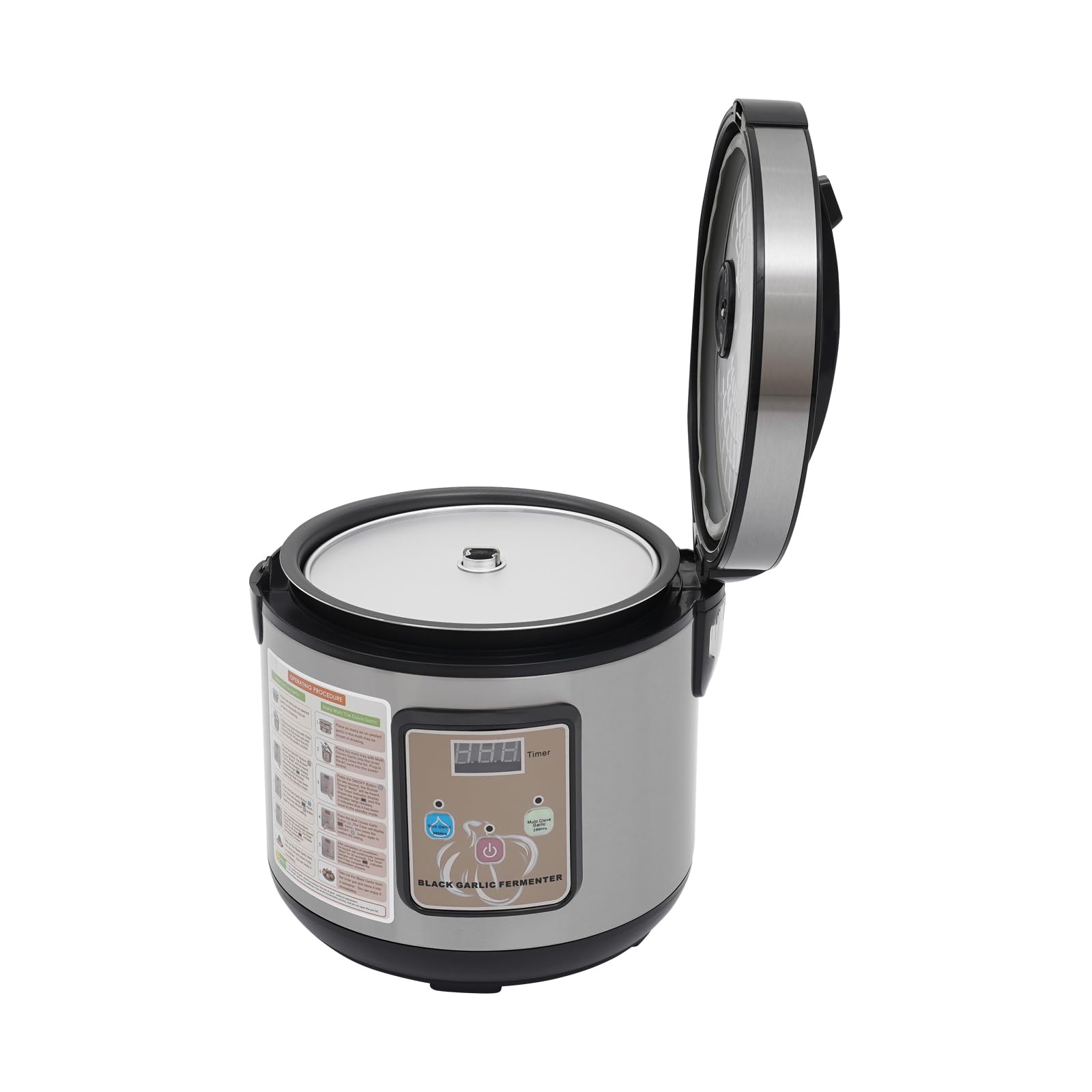 5L Automatischer Fermenter für schwarzen Knoblauch, Fermentationsmaschine, Automatischer Intelligenter Knoblauchfermenter, für Privaten und Gewerblichen Gebrauch 26.5 * 30.5cm
