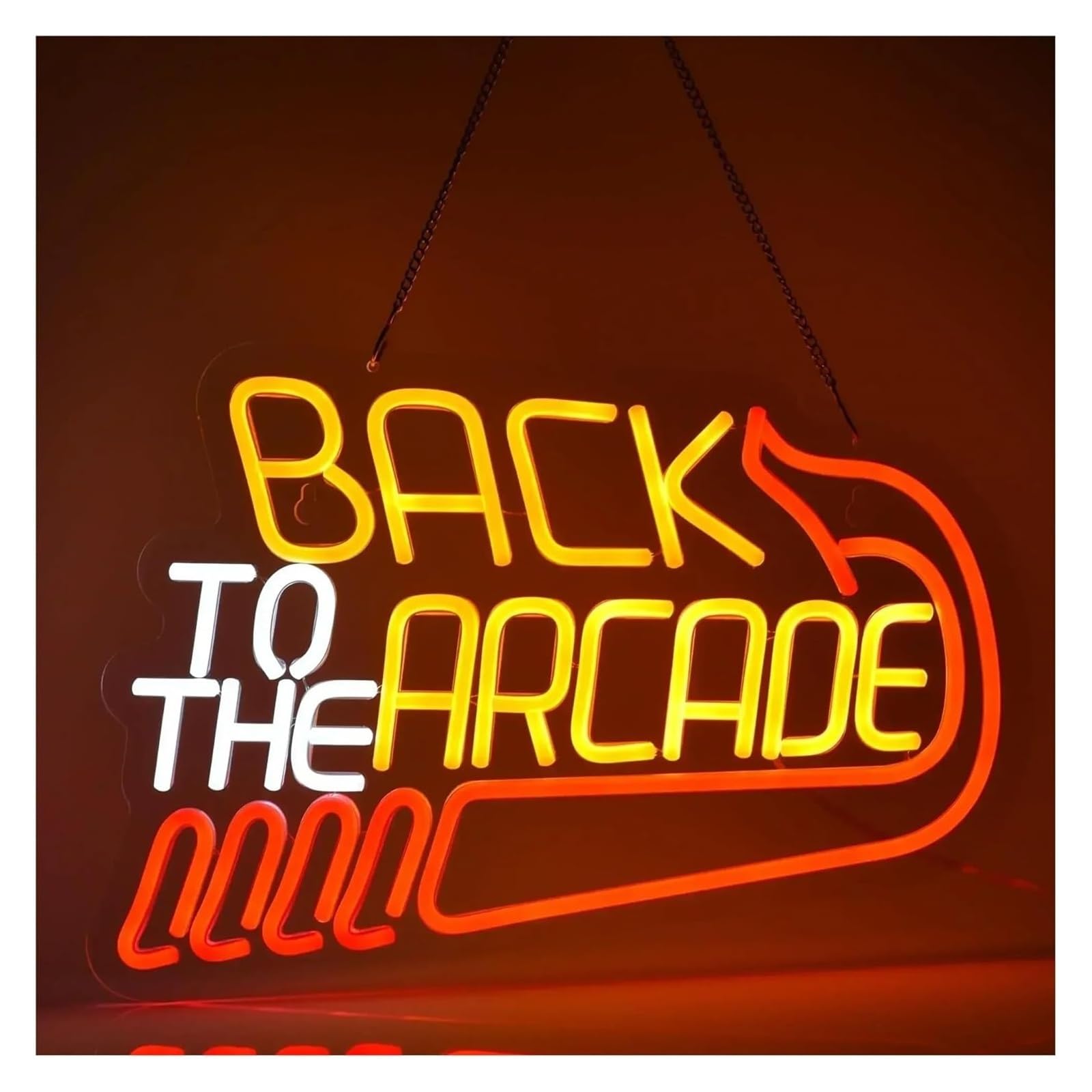 Néon Back To The Arcade à intensité variable pour éclairage non agressif - 7