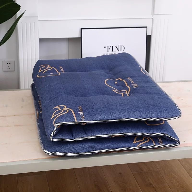 Japanese Floor Mattress Futon Mattresses Roll Up MattressTatami Mat Sleeping Pad Portable Mattress Foldable Folding Mat Single Use Bedroom Dorm Camping 200x90cm