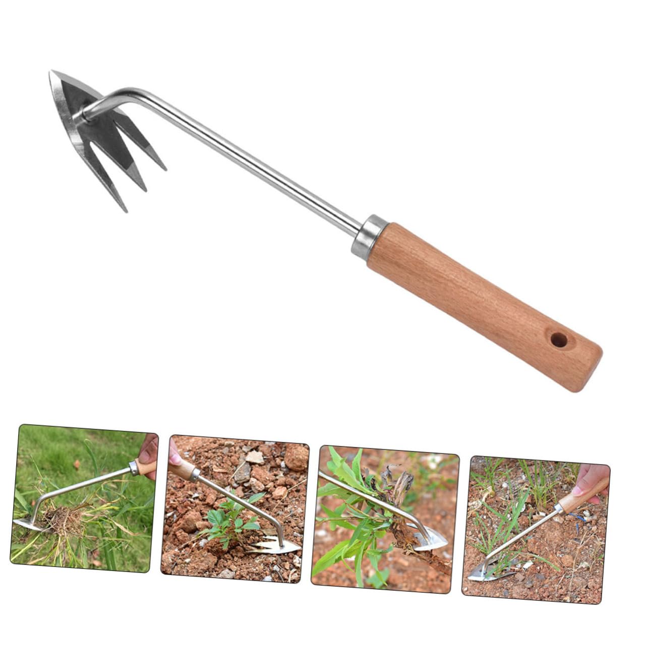 BESTonZON 4 Pezzi di Sarchiatore per Attrezzi da Giardino Rimozione Manuale Attrezzo per Diserbo Attrezzo per Giardinaggio Attrezzo per La Rimozione di Erbacce Attrezzo