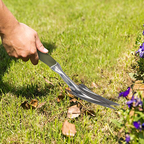 Worth Garden Weeder Green Garden Hand Weeder Tool Aluminum Garden Weeding Tools Manual Weed Puller for Lawn Yard
