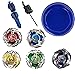 ASVEXKW Battling Set, Spinninning Top Burst Toy Combat Battling Game Set, Spinning & Launchers, Bey Stadium, Greats Birthday Gift for Boys, 5 Spinning Tops