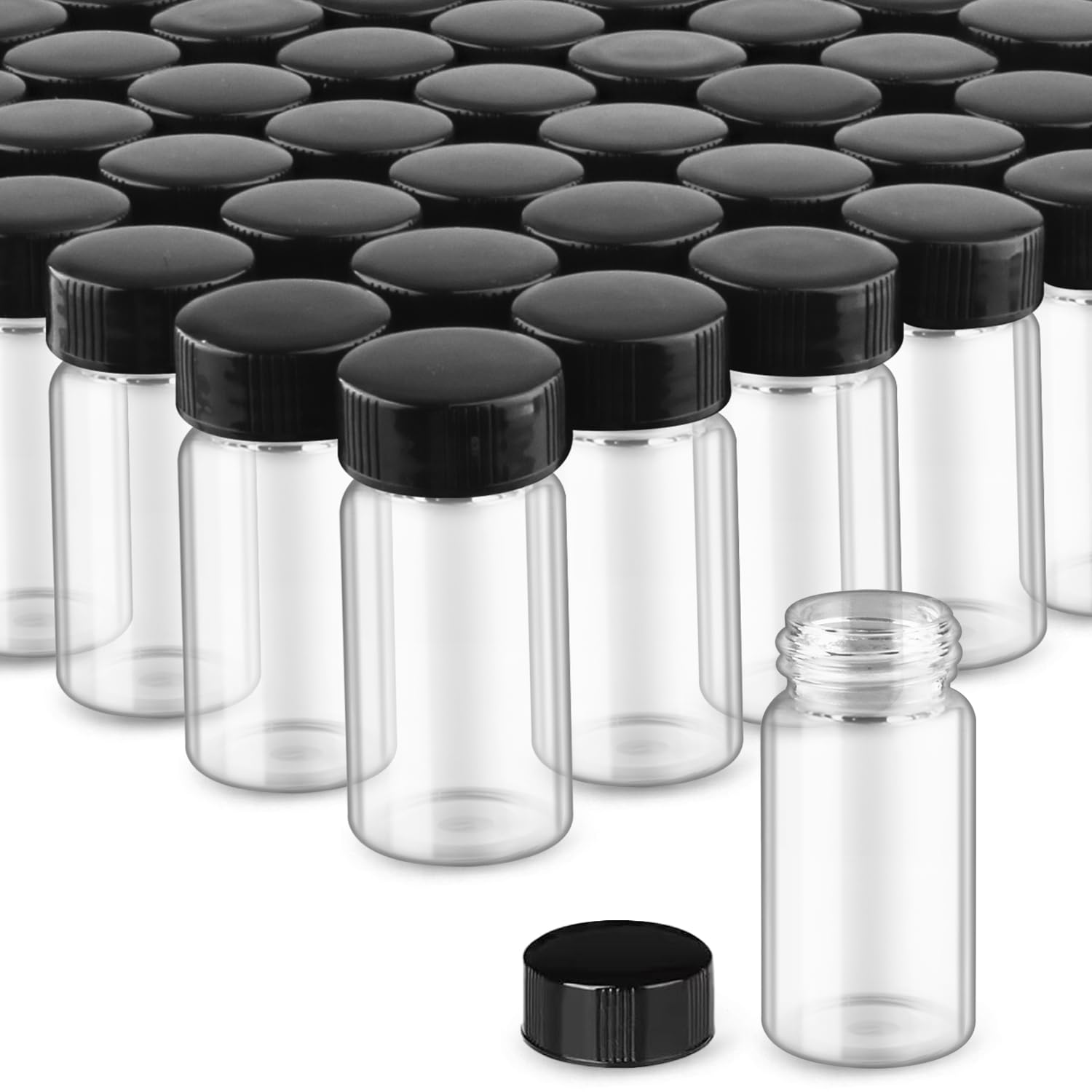 Flacons en verre pour huiles essentielles : lot de 100 bouteilles de voyage vides