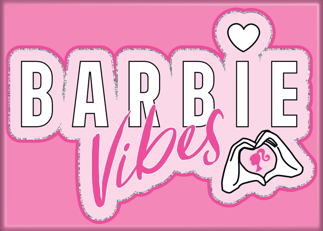 Ata-Boy Boys Multi Color Ata Barbie Vibes 2.5" X 3.5" Magnet For Lockers And Refrigerators