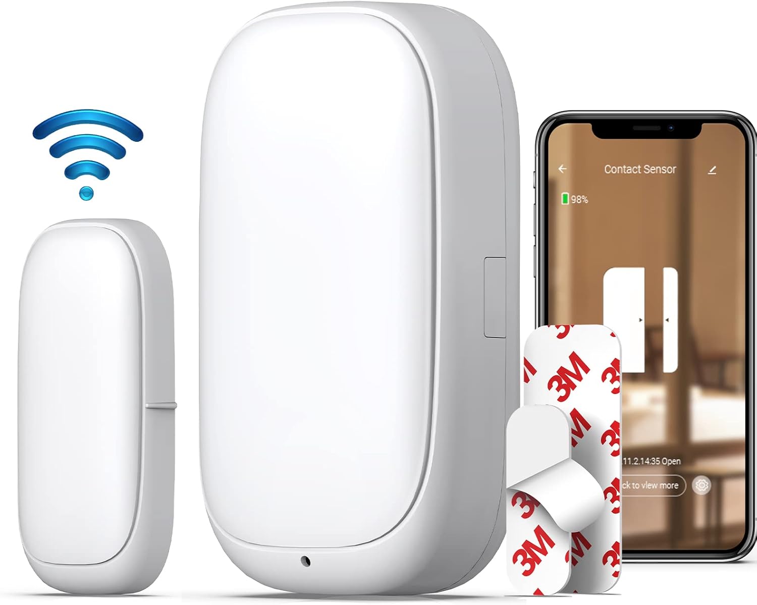 Jemay WiFi Door Alarm Sensor, Real-time Door Sensor Detector, Smart Window and Door Alarm Work with Tuya APP,Door Open Contact Sensor for Home Security and Burglar Alert Jemay WiFi Door Alarm Sensor, Real-time Door Sensor Detector, Smart Window and Door Alarm Work with Tuya APP,Door Open Contact Sensor for Home Security and Burglar Alert