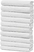 Kit Com 10 Toalhas de Banho Profissional Prata Alta Absorção 70x130cm - Central Toalhas - Costura Dupla Reforçada (Branco Off White)