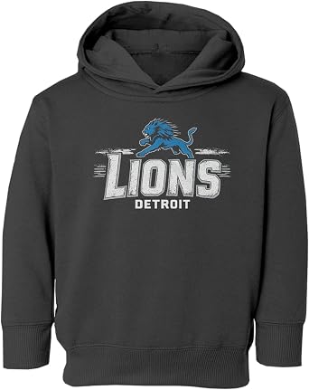 Lion Inspired Graphic - Detroit Sports Tribute Toddler Hooded Sweatshirt