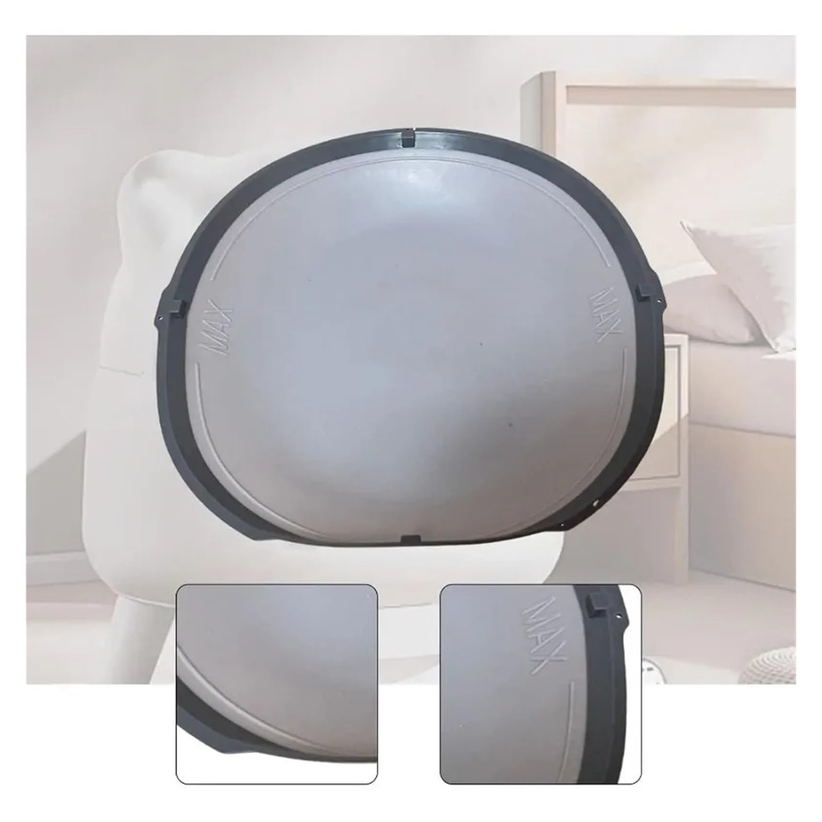 Tappetino in silicone grigio per lettiera automatica, 1 pezzo