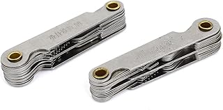 Aexit 0.4mm-6mm Metric Reference Gauges 60 Degree 4G-48G Whitworth 55 Degree Screw Thread Pitch Measure Feeler Gauges Gauge 2Pcs
