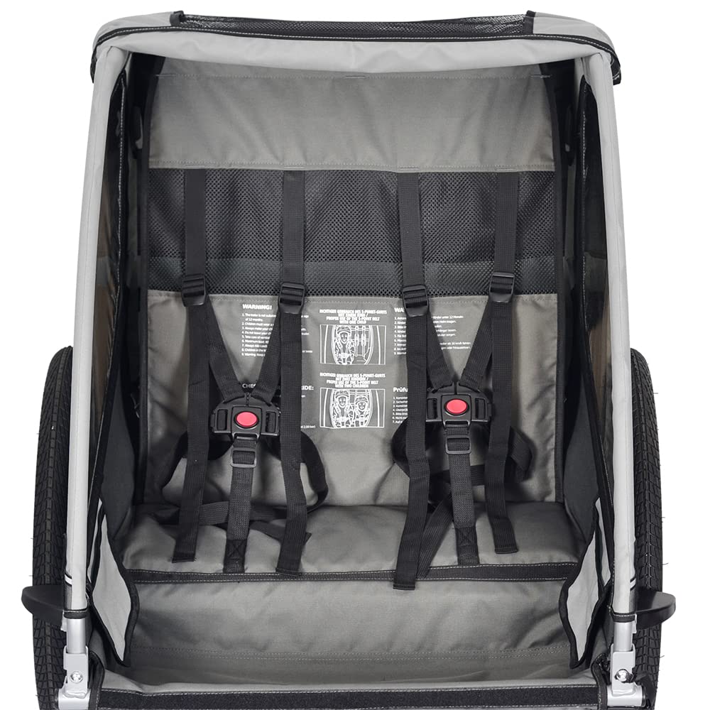 PAPILIOSHOP MOVER Remolque carro y cochecito para transporte 1 o 2 niños
