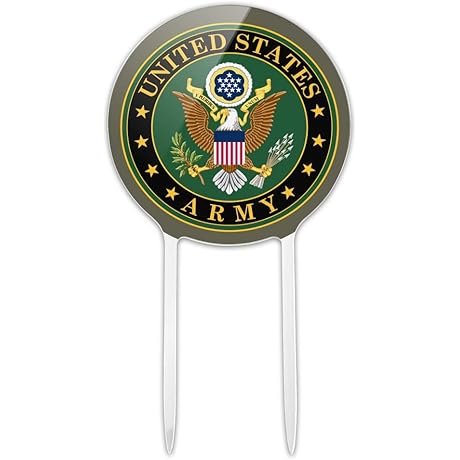 Elaborate USMC Eagle Emblem Acrylic Cake Topper