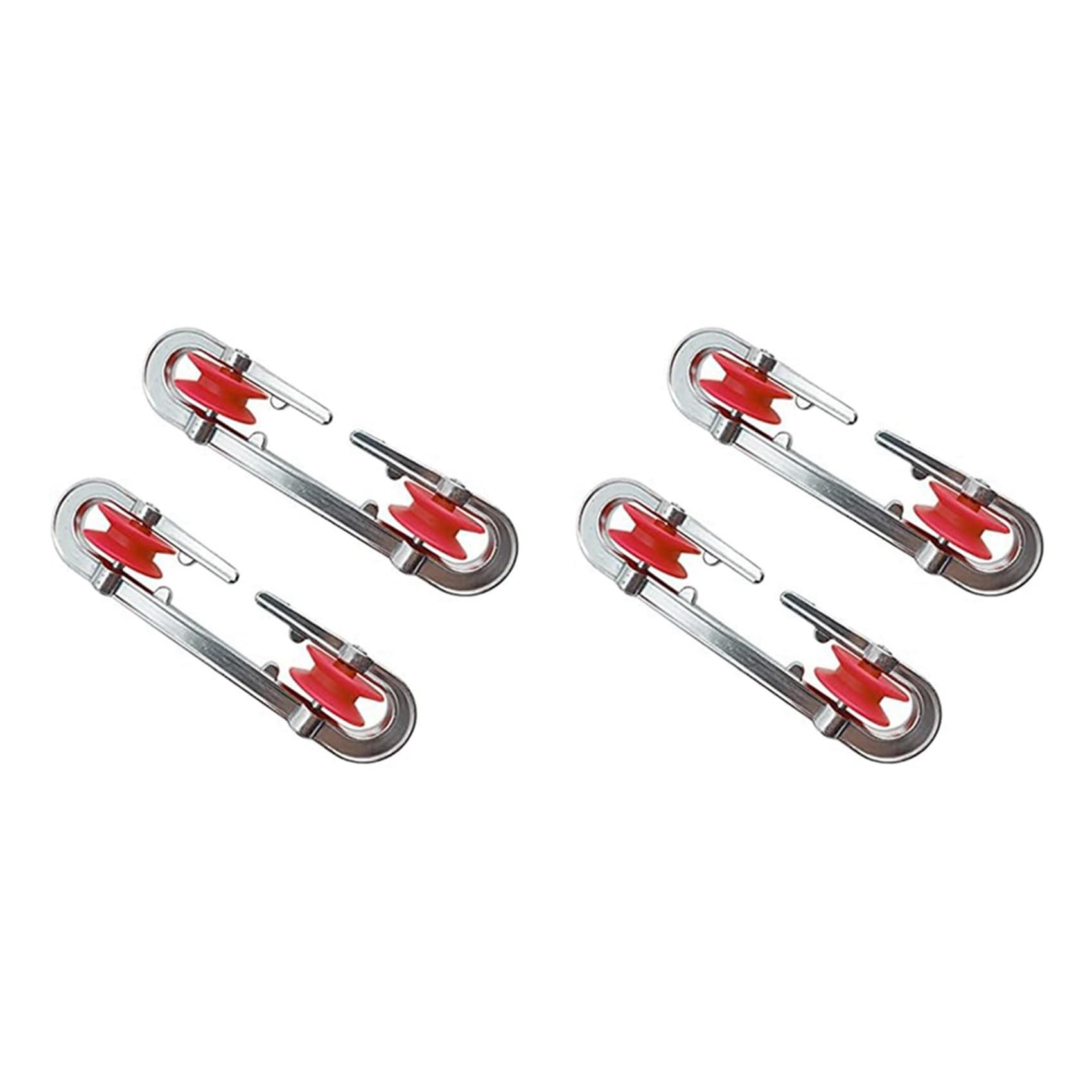 Hndhbfgrt Aluminum Clothesline Spreader,Pulley Clothesline Accessories for Heavy Loads and Long Clothesline,4 Pack
