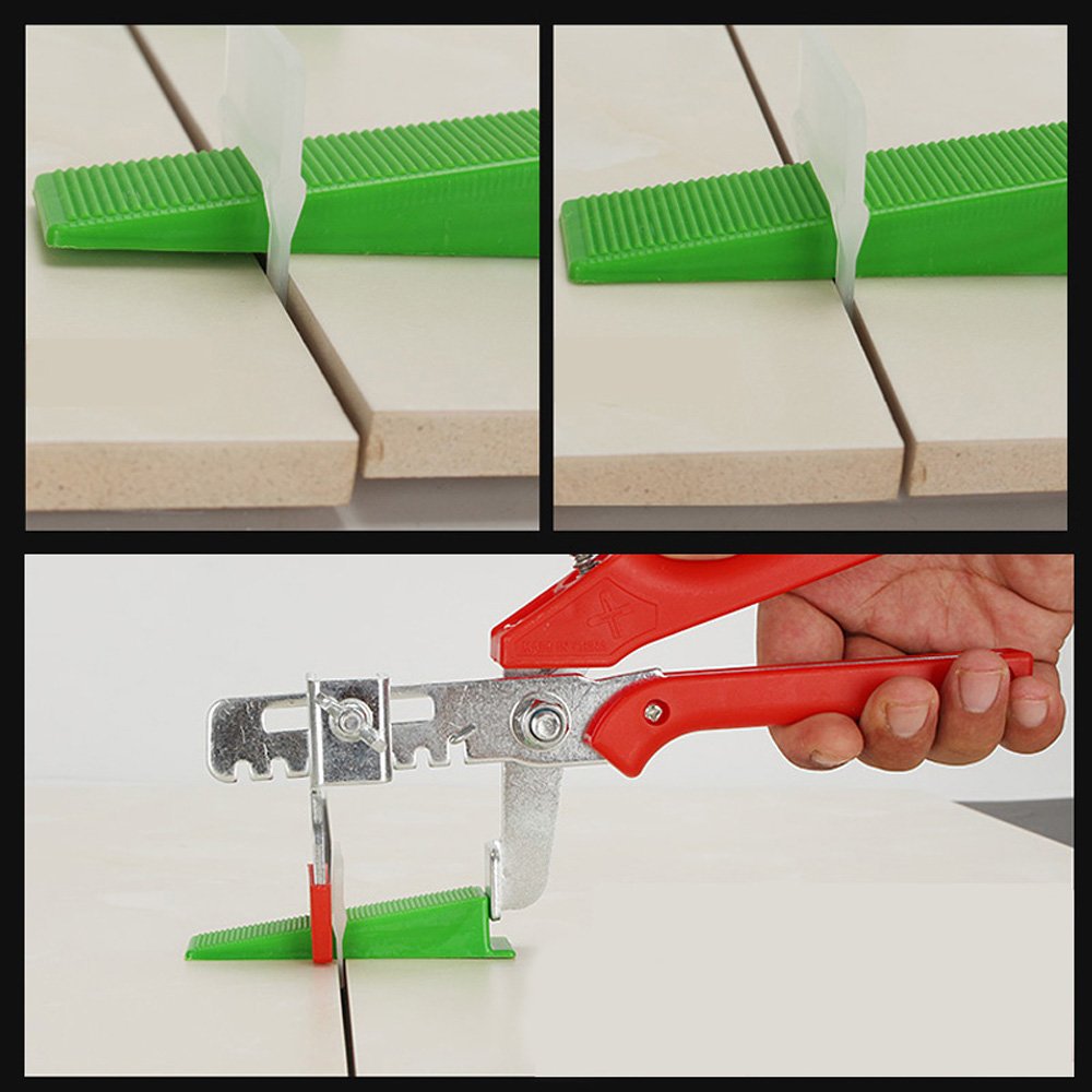 Piastrelle da parete sistema di livellamento pavimento distanziatori fascetta clip Tool 50 cuneo + 250CLIPS