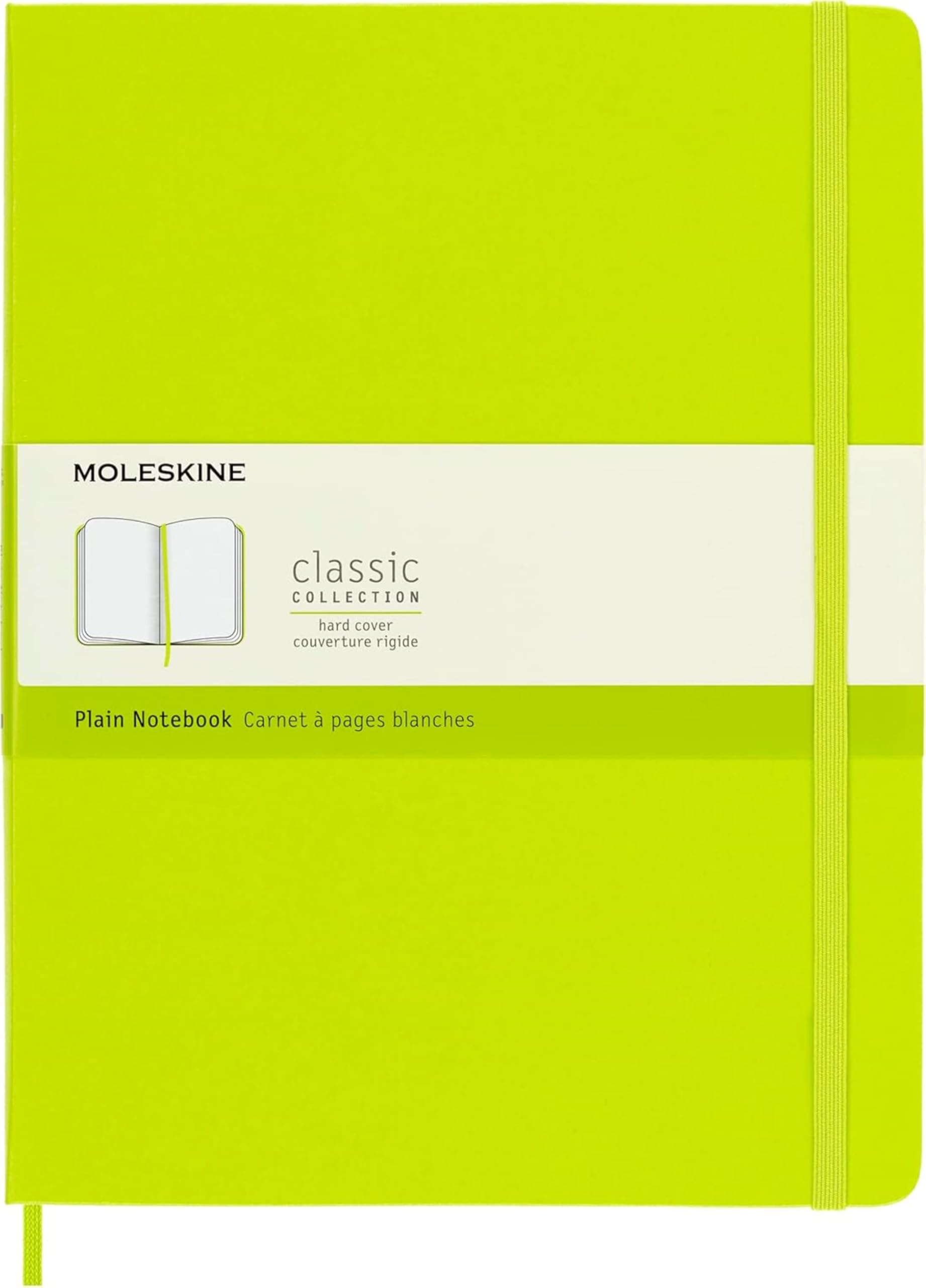 Moleskine Extra Large Plain Hardcover Notebook Lemon Green 8056420850901