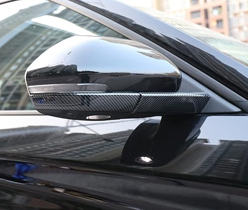 Miniatura 5 de KELEIMAI Accesorios de coche para Ford Explorer 2020 2021 2022 2023 Cubierta de tira de espejo retrovisor exterior (estilo fibra de carbono) ABS 4