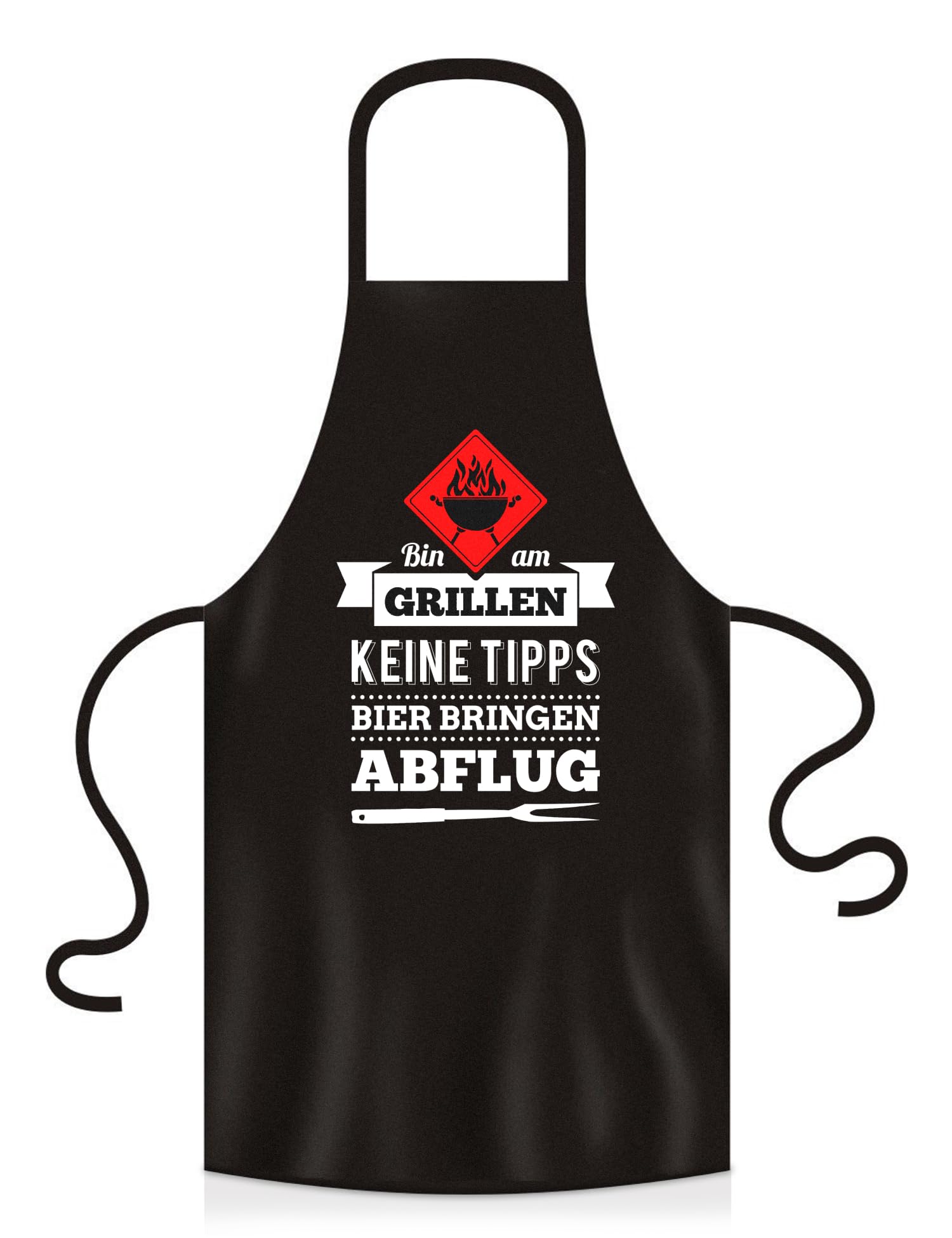 YORA Grillschürze für Männer lustig - Vatertagsgeschenk - Bin am Grillen - Kochschürze Inkl. personalisierbarer Urkunde - lustige Geschenke zum Vatertag (Bin am Grillen)