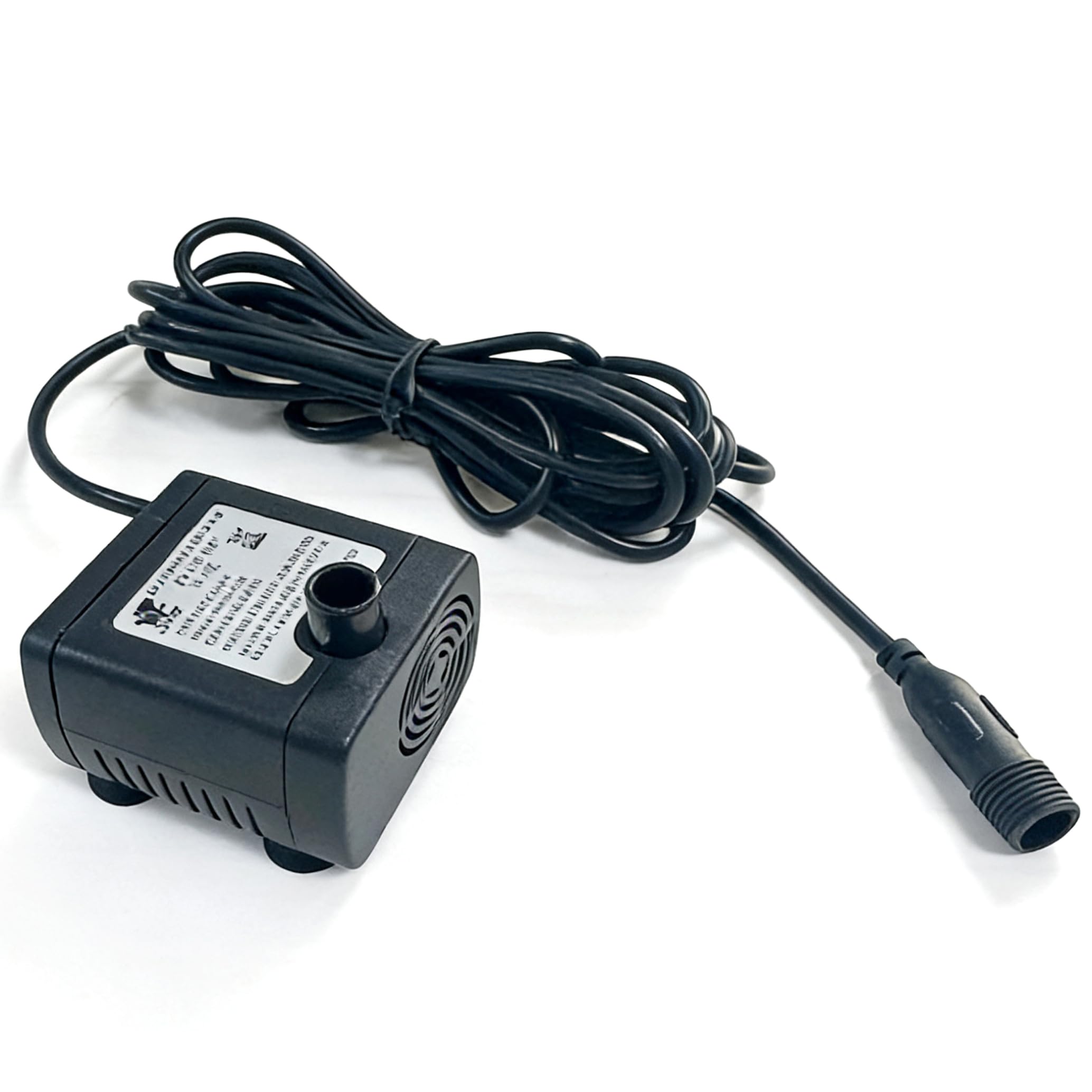 Small Fountain Pump, 12v Dc Water Feature Pump - 450l/h Solar Pond Pumps for Hydroponics, Bonsai Fountains, Black.