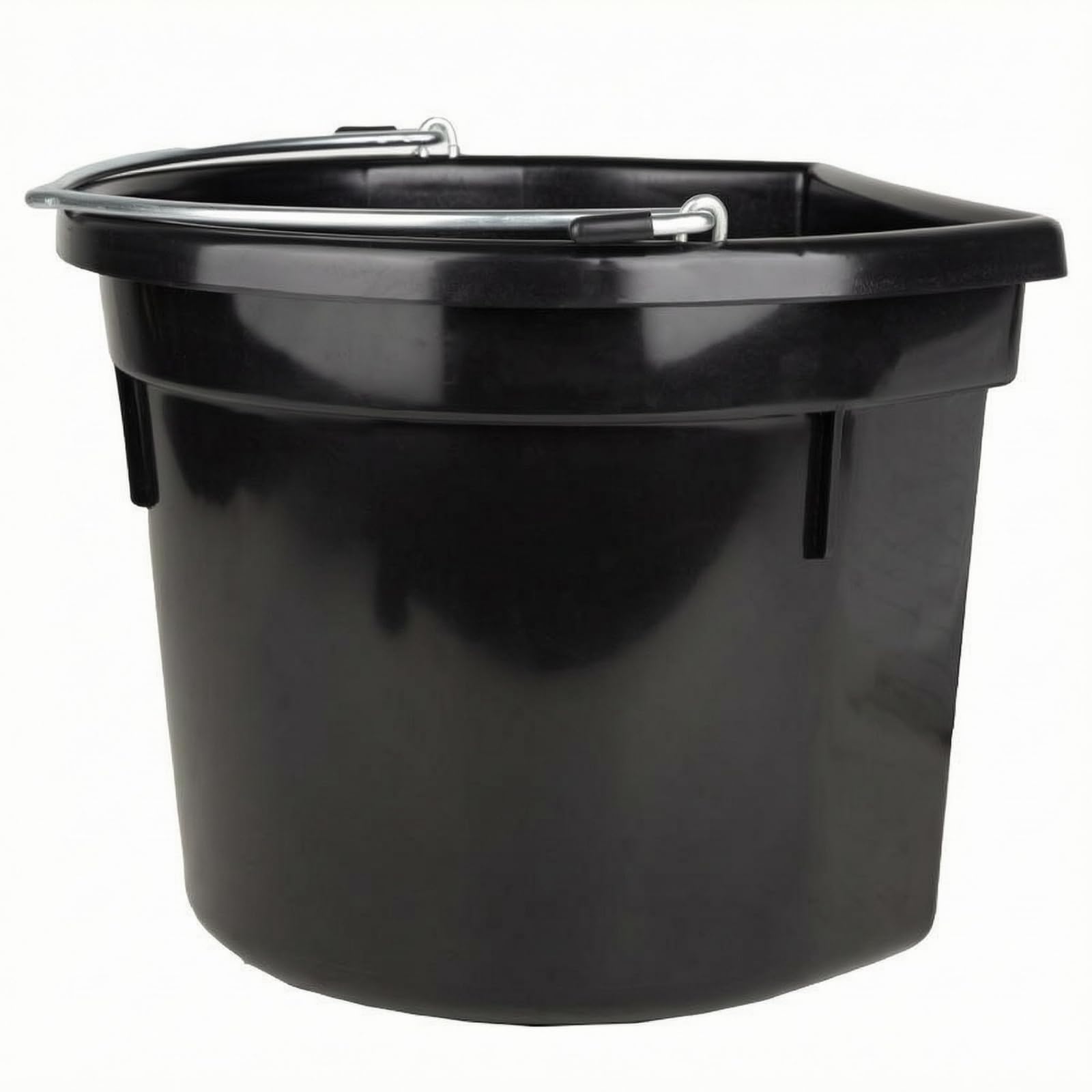 Sharplace Cubeta para Versátil Hecha de Plástico Rígido Cubo para Agua Recipiente de Alimentación para Caballos Manija Metálica Robusta Adecuada para Uso Diario en Espacios Ganaderos y Cuidado Animal