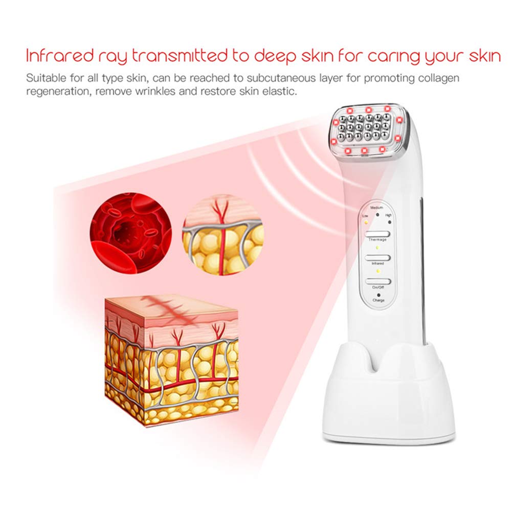 Terapia De Infrarrojos RF Masajeador Facial Rejuvenecimiento De La Piel De La Cara Apriete Dispositivo De Belleza Para El Cuidado De La Piel Contra El Envejecimiento LFMXLD