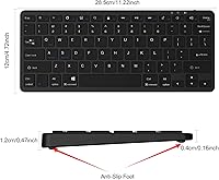 Vista 5 de TaIYanG Teclado Bluetooth para iPad Teclado inalámbrico compatible con iPad 10ª/10.2 (9ª/8ª/7ª generación), Air 5ª/4ª, Pro 11/12.9, 9.7, Mini y Negro