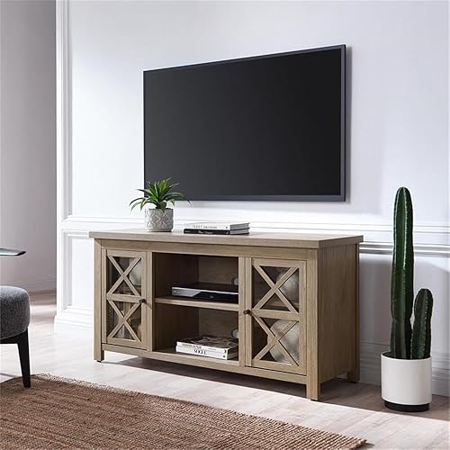 Miniatura 7 de Henn&Hart Soporte rectangular de TV para televisores de hasta 55 pulgadas en blanco, soportes de TV para la sala de estar
