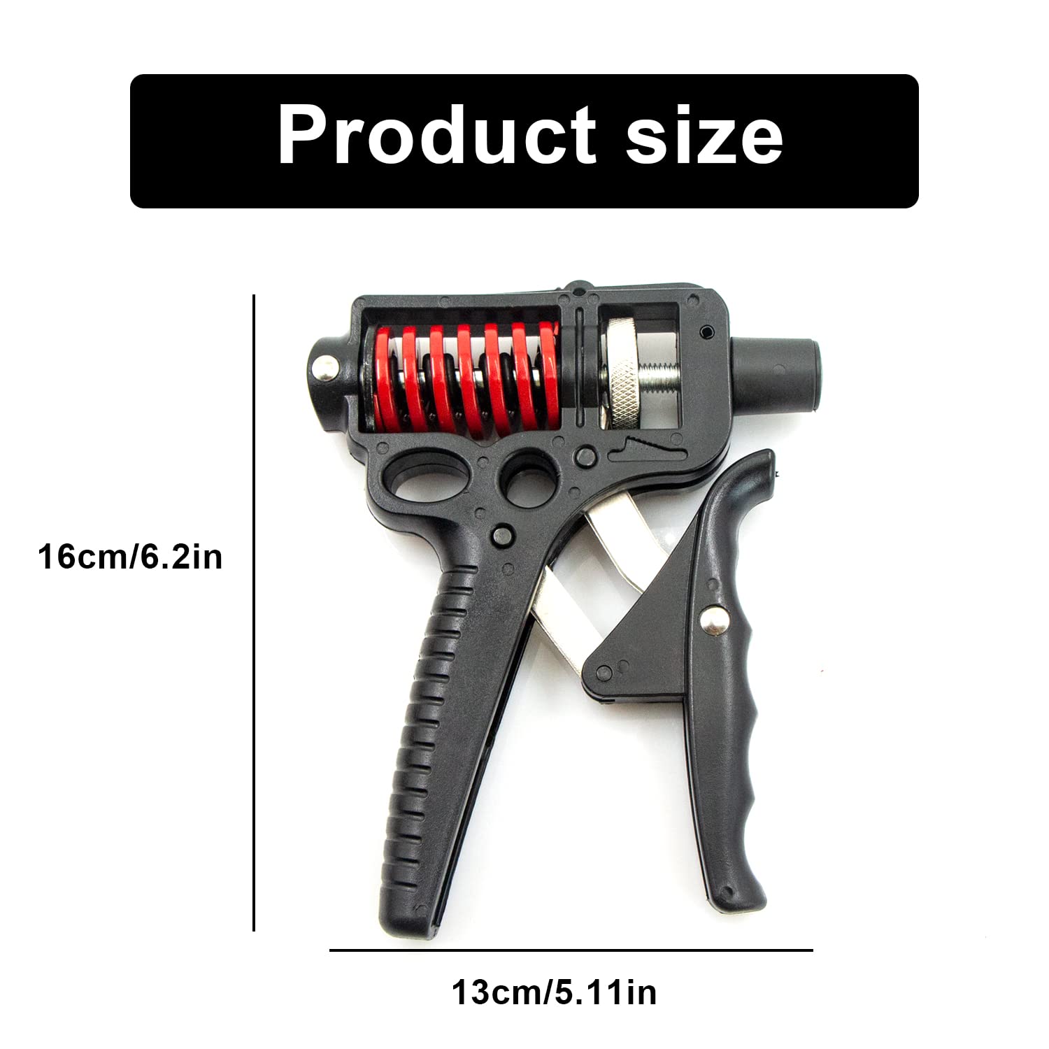 2 Hand Grips Réglables 5-60 Kg – Entraîneur Avant-Bras Poignée Longue, Musculation Doigts Poignet – Force & Endurance
