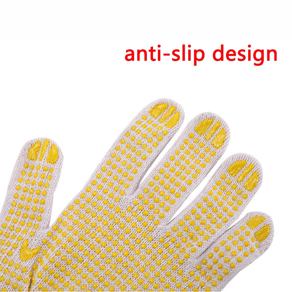 Lot de 12 paires de gants de travail pour le jardin - Gants de sécurité pour mécaniciens de jardinage - Gants souples et respirants - Pour homme et femme