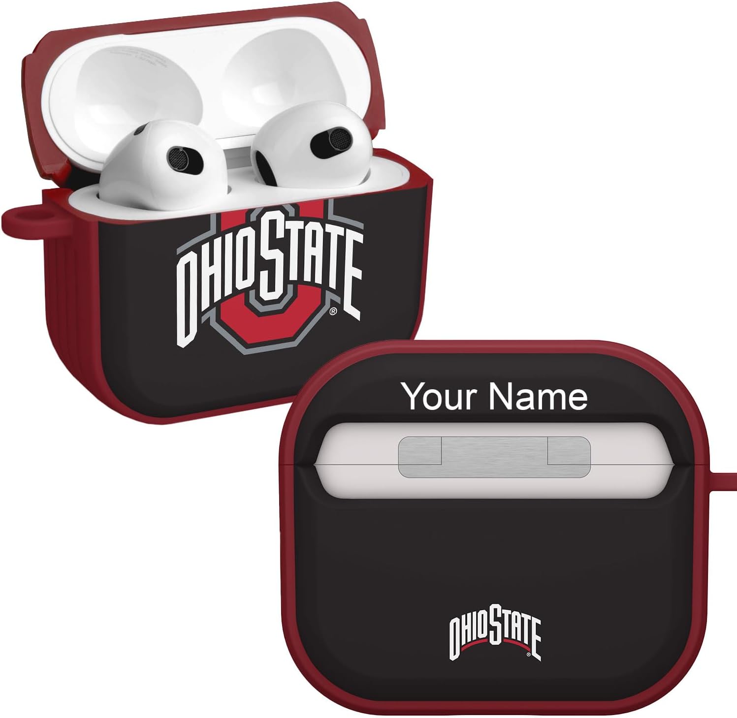 Affinity Bands Ohio State Buckeyes HDX Case Cover Compatible with Apple AirPods Pro 1 & 2 (Classic)