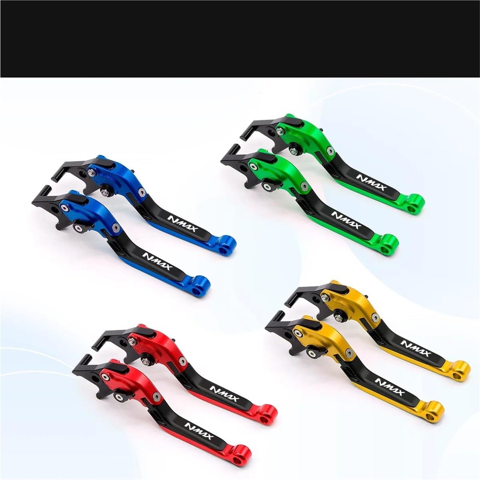 Bremsgriff Kupplungs- Und Bremshebel Für Yamaha NMAX160, NMAX155 NMAX125 (2015–2025) – Verstellbar, Ausziehbar Klappbar Aluminiumlenker Einstellbare Brems kupplungshebel(Farbe18)