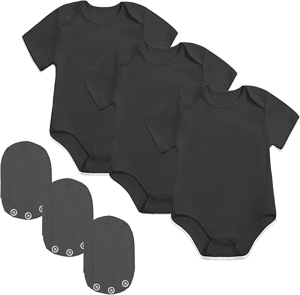 YOURDIARY Newborn Baby Bodysuit Set Baby Clothes Set Infant Short Sleeve Cotton One-Piece Outfit with Extender