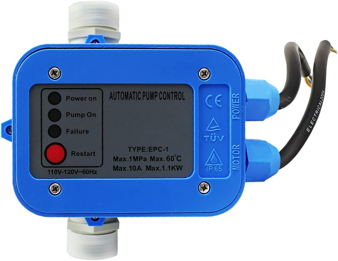 Water Pressure Switch, 110V Automatic Electronic Switch Control Water Pump Pressure Controller